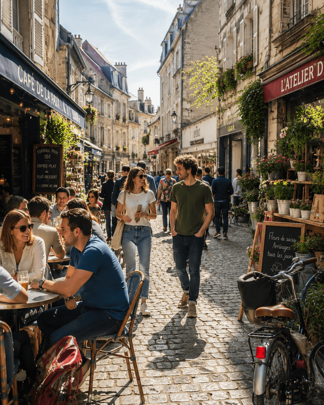 Vie quotidienne en France — marché et quotidien